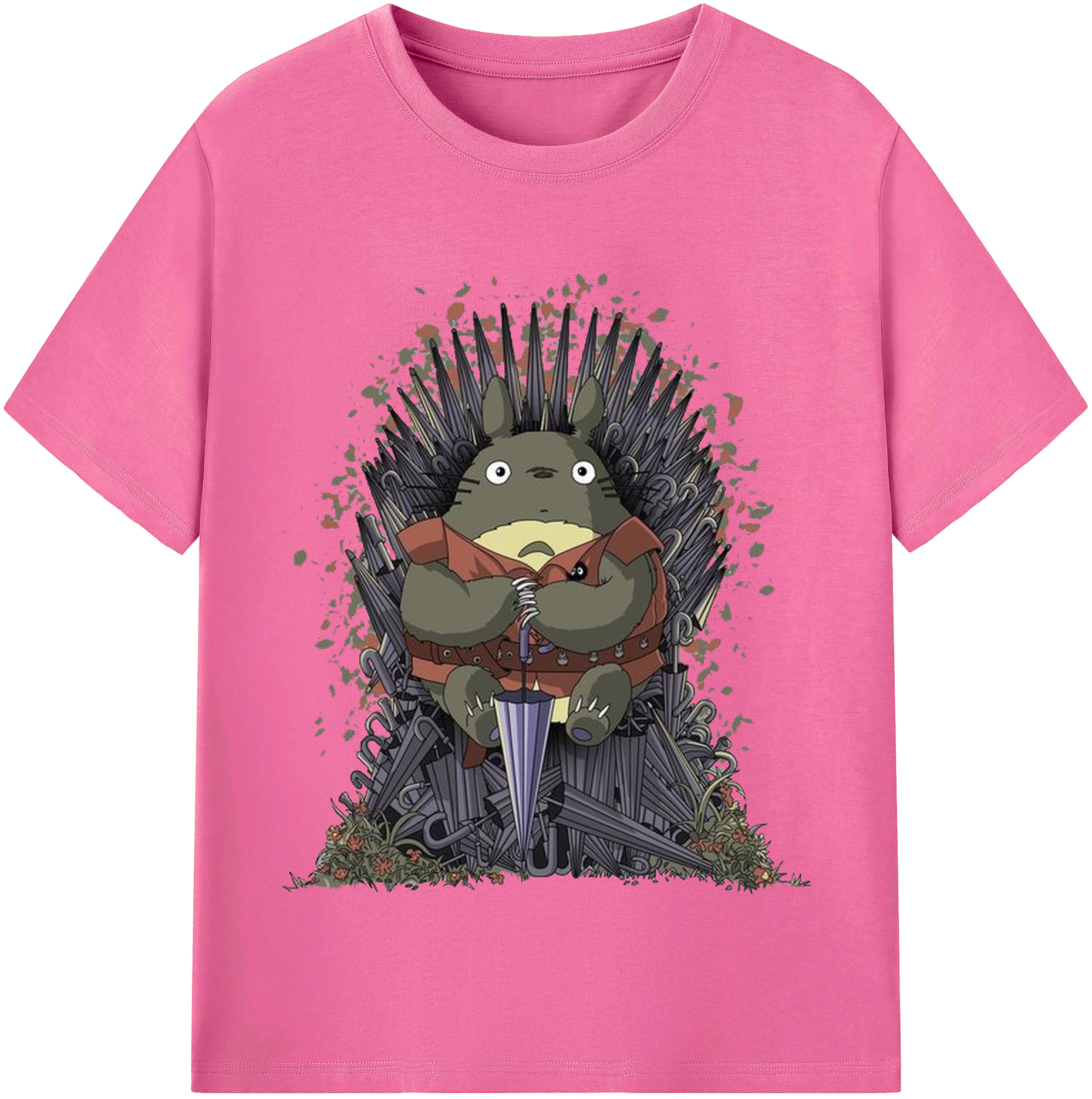 （画像用） となりのトトロ 草壁メイ 草壁サツキ My Neighbor Totoro Satsuki Kusakabe Mei Kusakabe レディースカジュアルプリントTシャツ（綿100％）